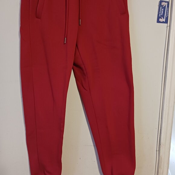 Galaxy By Harvic Men'S Regular-Fit Fleece Jogger Sweatpants, Red S - Picture 2 of 8